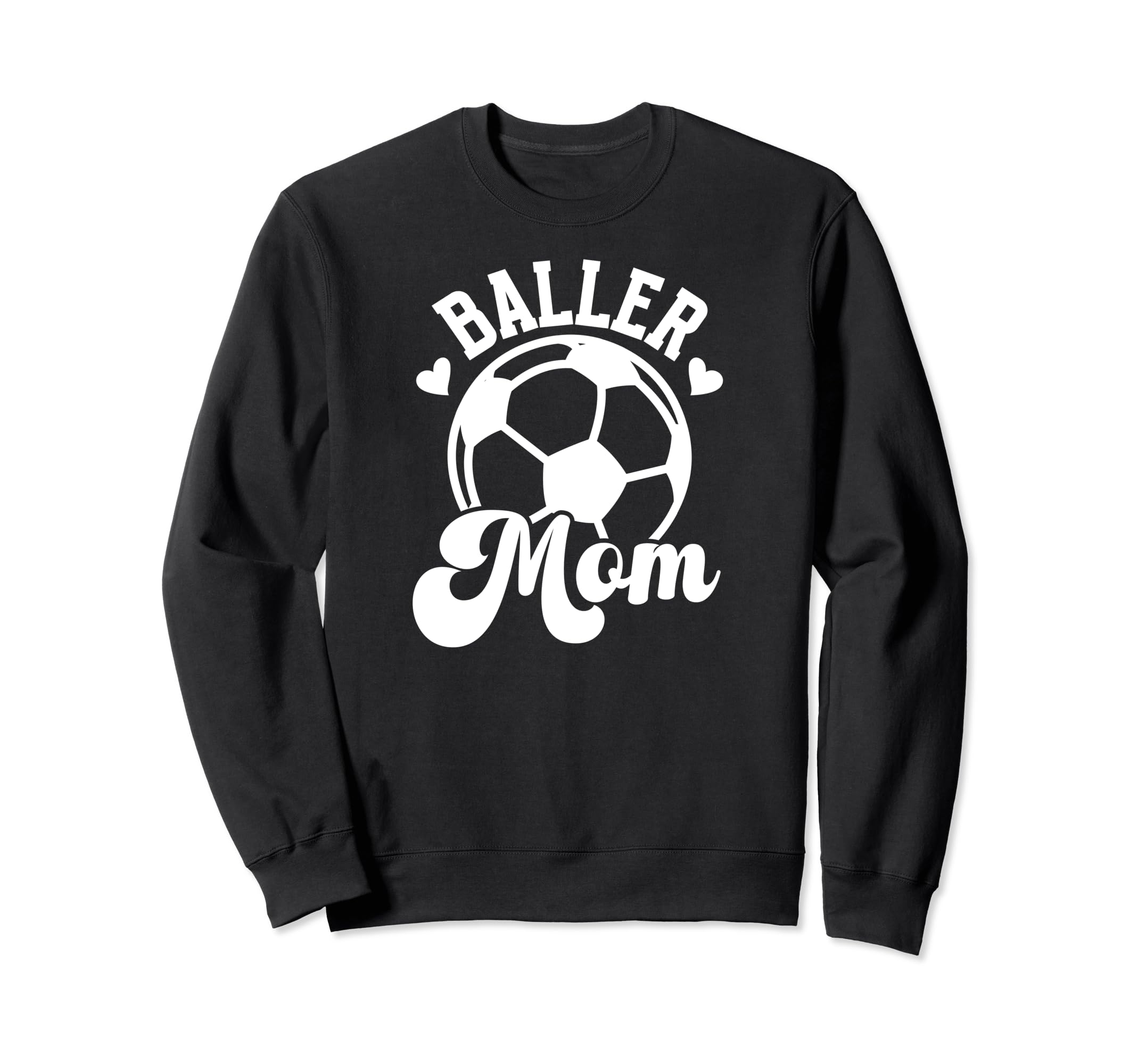 Baller Mom Soccer Mom Soccer Sweatshirt - Minimalist Print for Adults