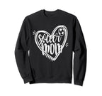 Mom Loves Soccer Heart Best Sweatshirt - Fun Novelty Design for Adults