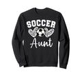Soccer Aunt Matching Family Soccer Sweatshirt - Graphic Print Men Women