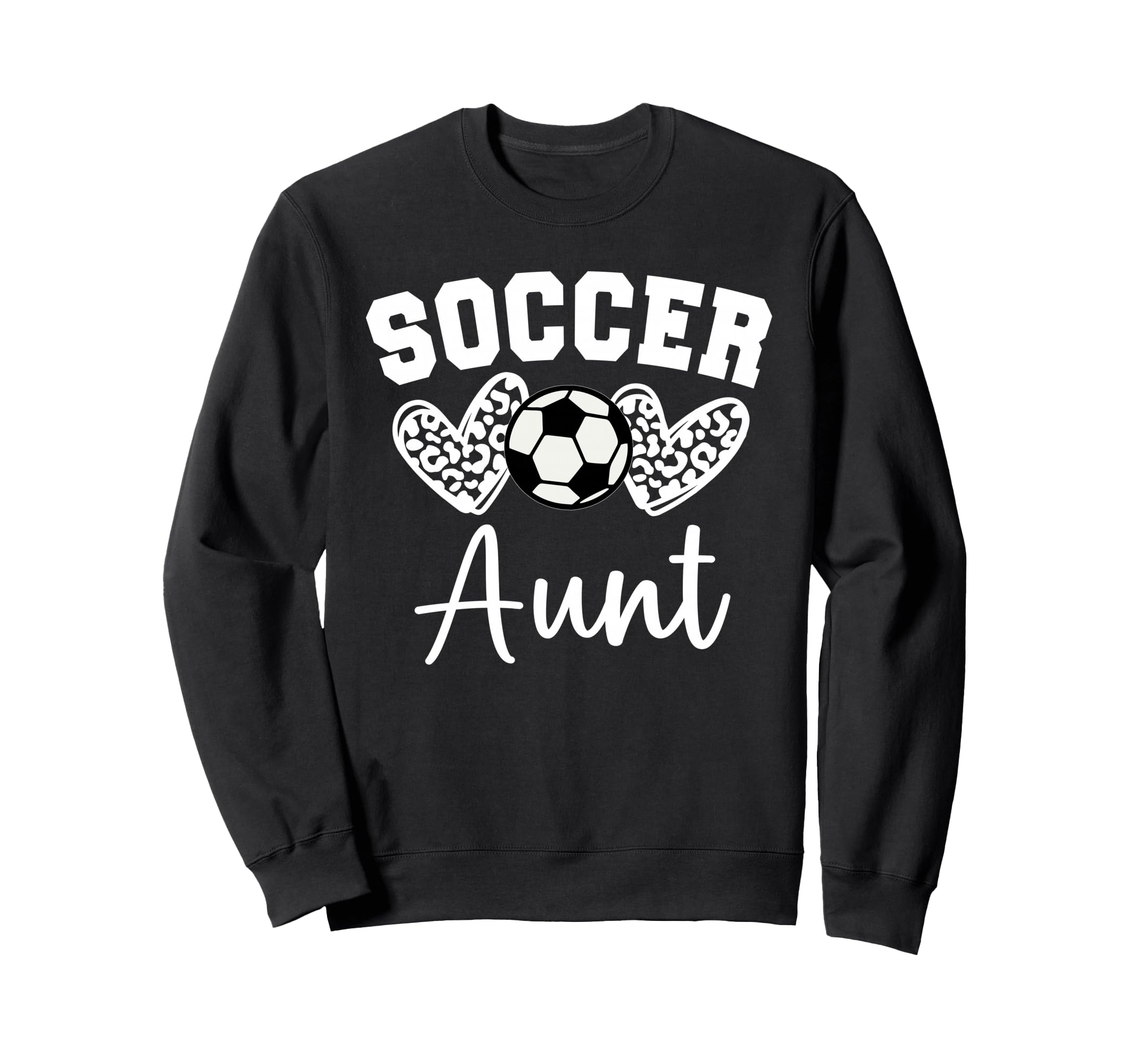 Soccer Aunt Matching Family Soccer Sweatshirt - Graphic Print Men Women