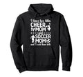 Cheer And Soccer Mom Soccer Player And Hoodie - Minimalist Print Unisex