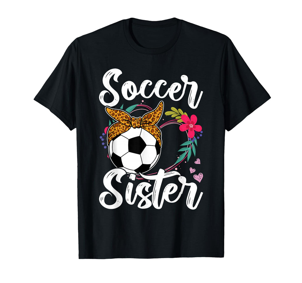 Soccer Sister Family Matching Team T-Shirt - Graphic Print for Adults