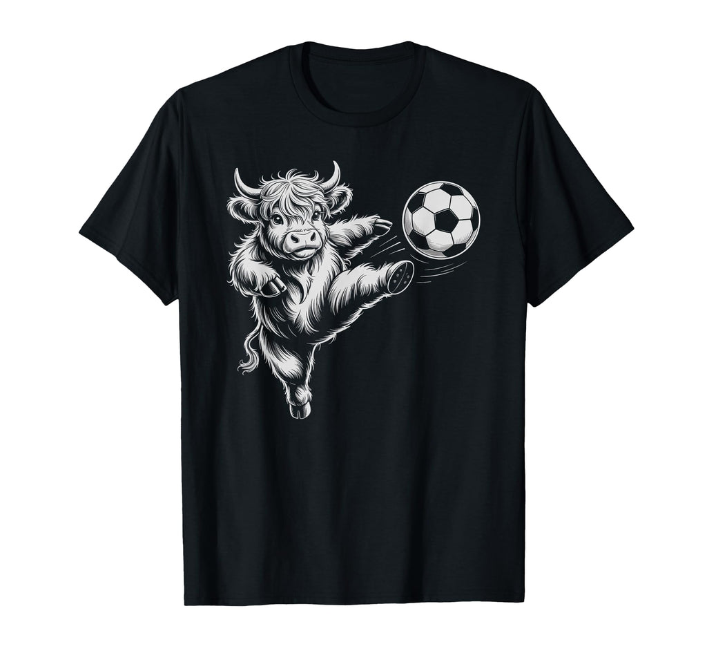 Funny Soccer Heifer Just Who Loves T-Shirt - Minimalist Print for Adults