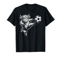 Funny Soccer Heifer Just Who Loves T-Shirt - Minimalist Print for Adults