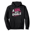 Inspirational Soccer Goals Female Hoodie - Fun Novelty Design Men Women