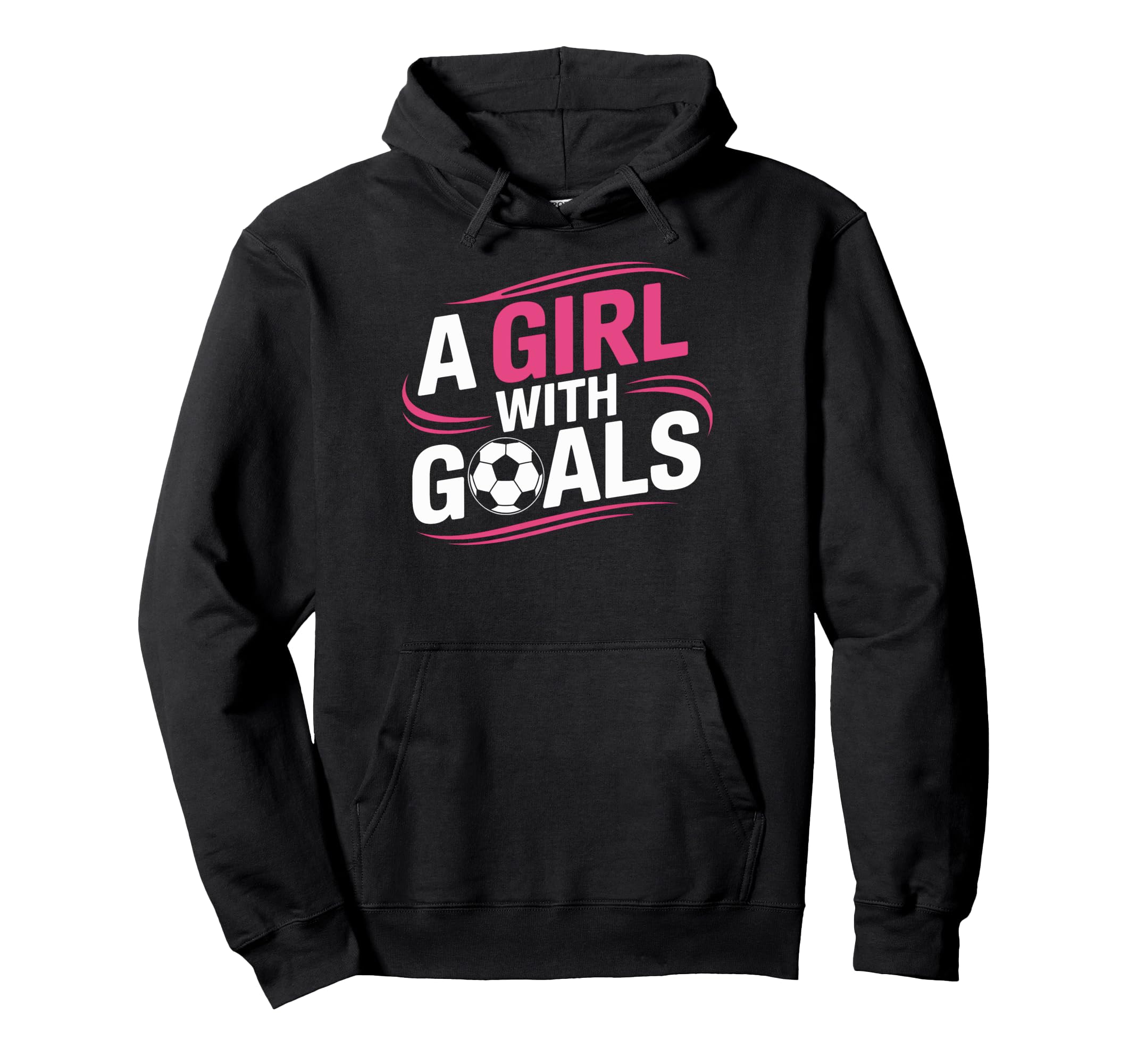 Inspirational Soccer Goals Female Hoodie - Fun Novelty Design Men Women