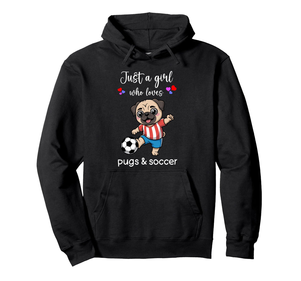 Pug Soccer Pug Soccer Hoodie - Trendy Graphic Men Women