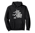 Eat Sleep Soccer Repeat Hoodie - Graphic Print Men Women