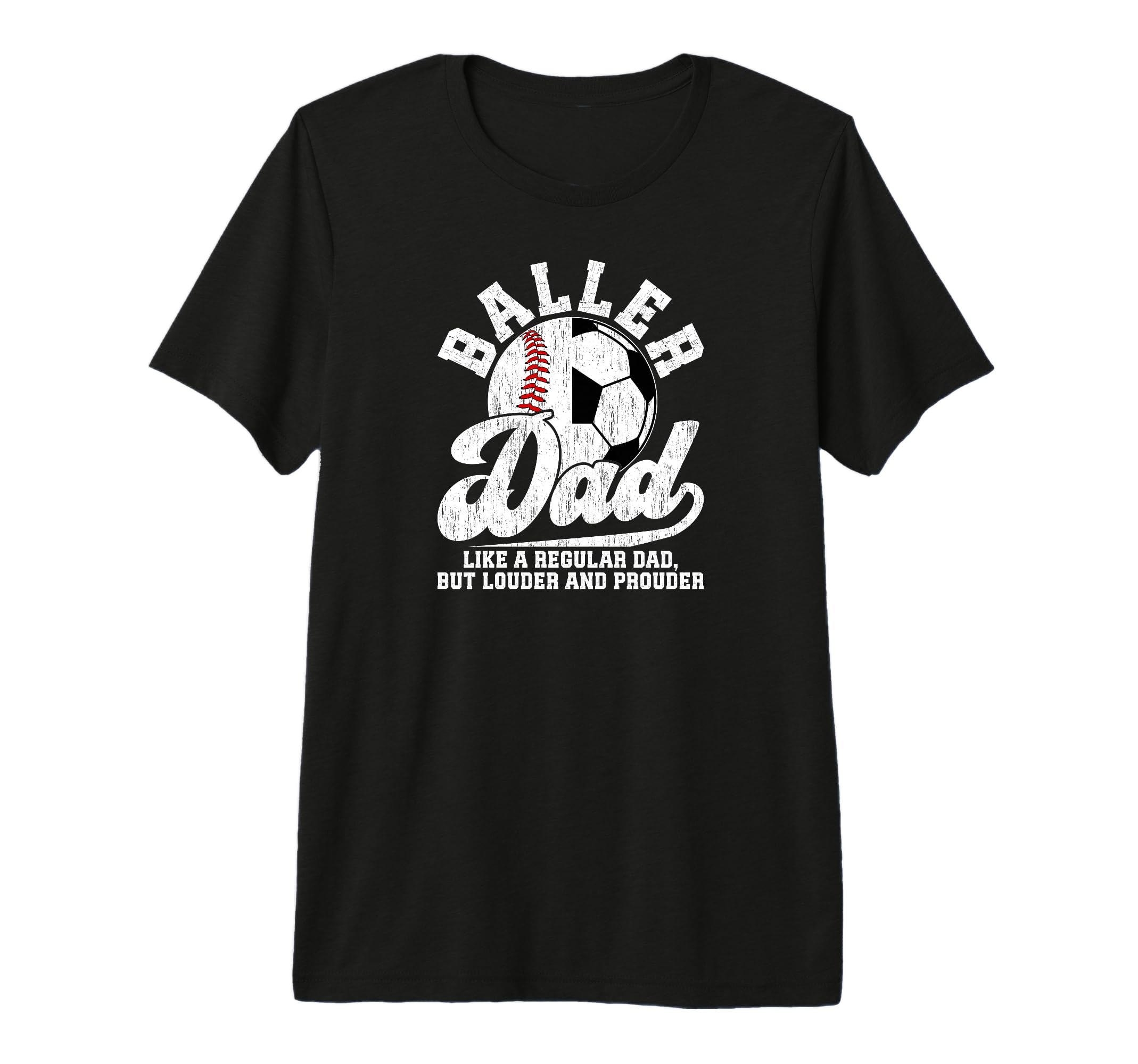 Mens Baller Dad Definition Soccer T-Shirt - Aesthetic Graphic for Adults