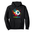 Soccer Drip Theme Dripping Soccer Ball Hoodie - Minimalist Print Unisex