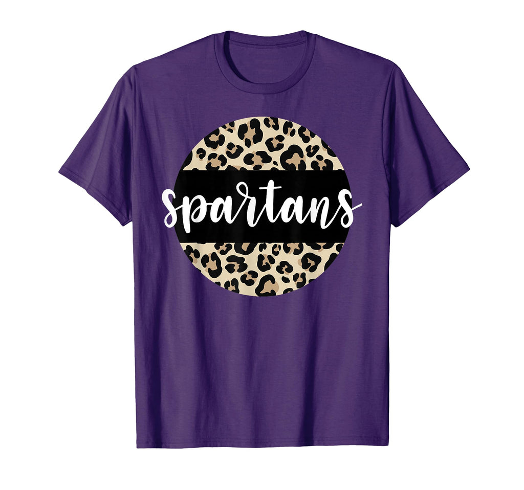 Leopard Spartans Team Mascot T-Shirt - Casual Everyday Wear for Adults