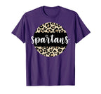 Leopard Spartans Team Mascot T-Shirt - Casual Everyday Wear for Adults