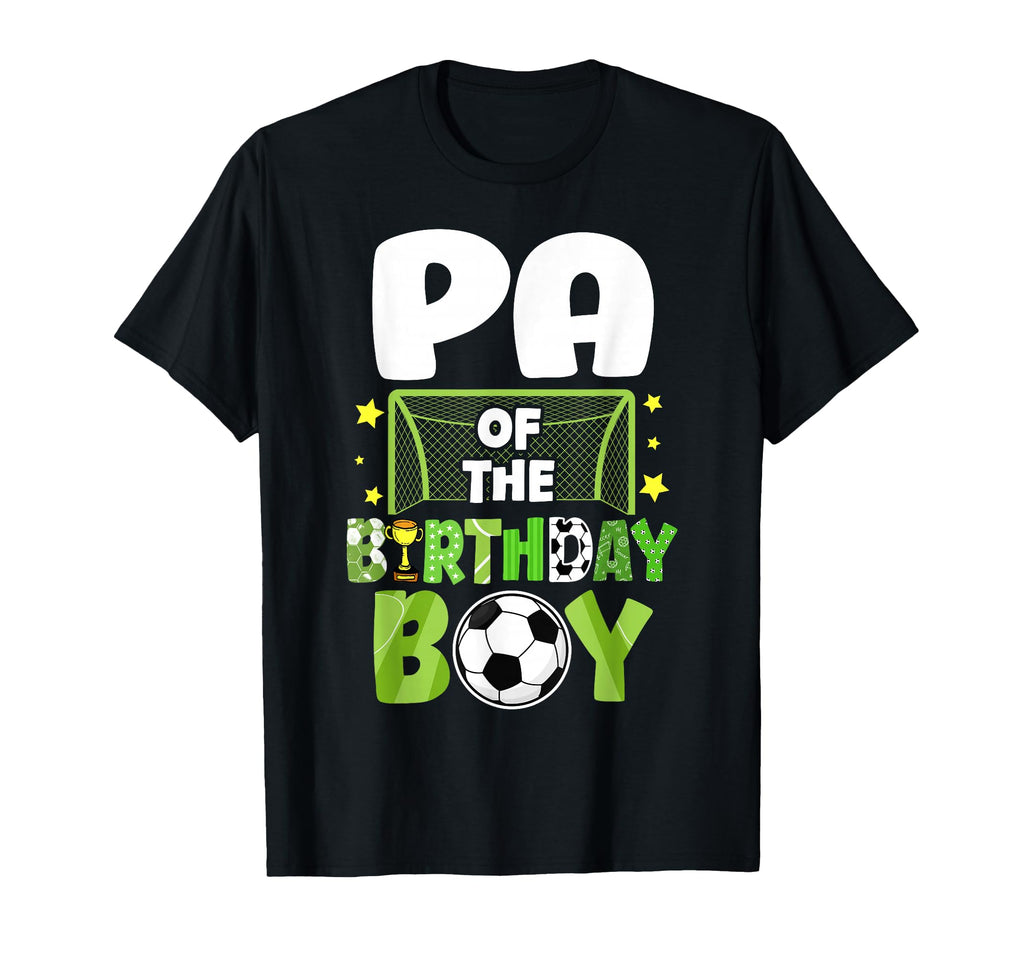 Soccer Pa Birthday Party Family Matching T-Shirt - Custom Art Print Unisex