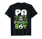 Soccer Pa Birthday Party Family Matching T-Shirt - Custom Art Print Unisex