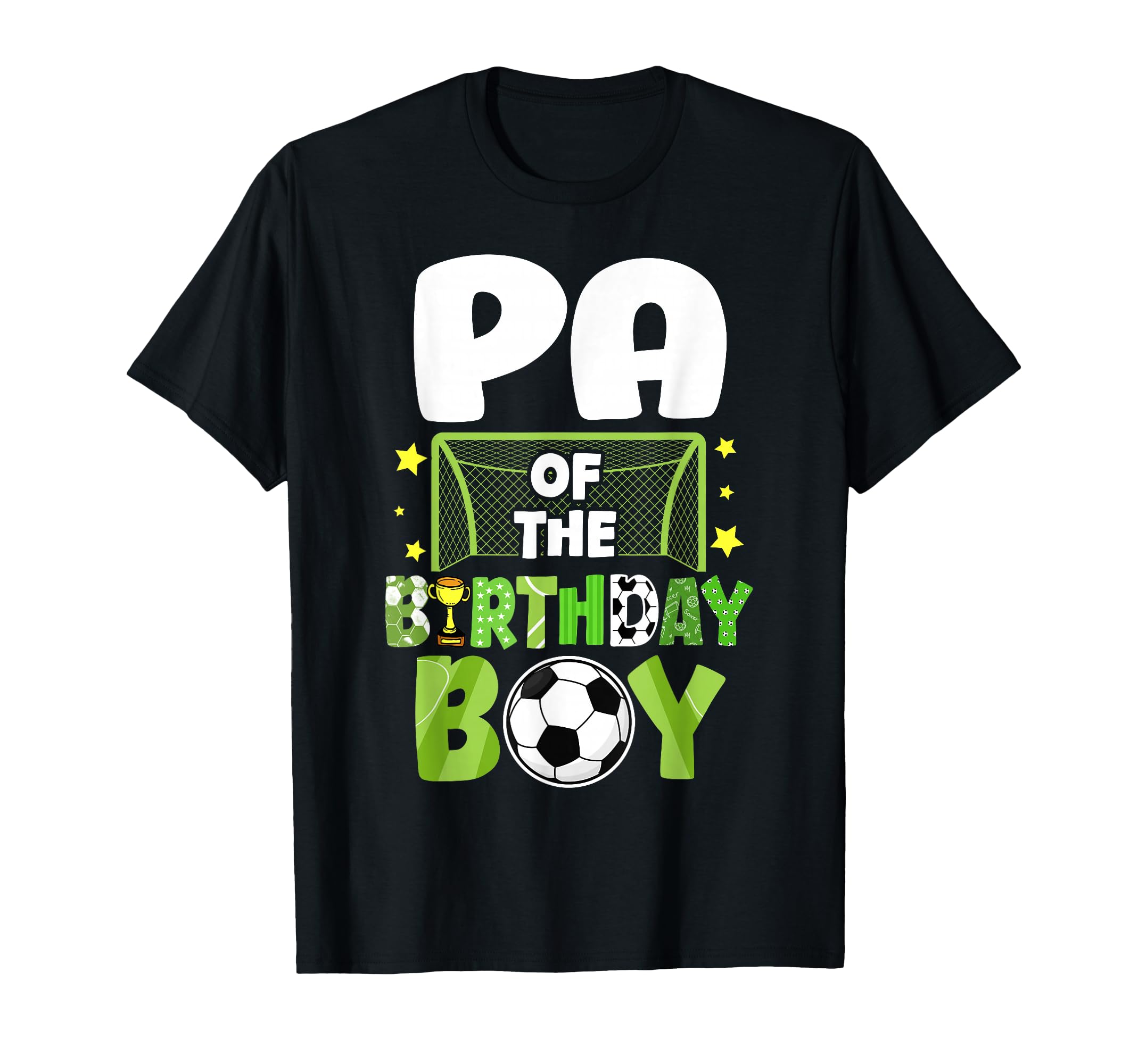 Soccer Pa Birthday Party Family Matching T-Shirt - Custom Art Print Unisex