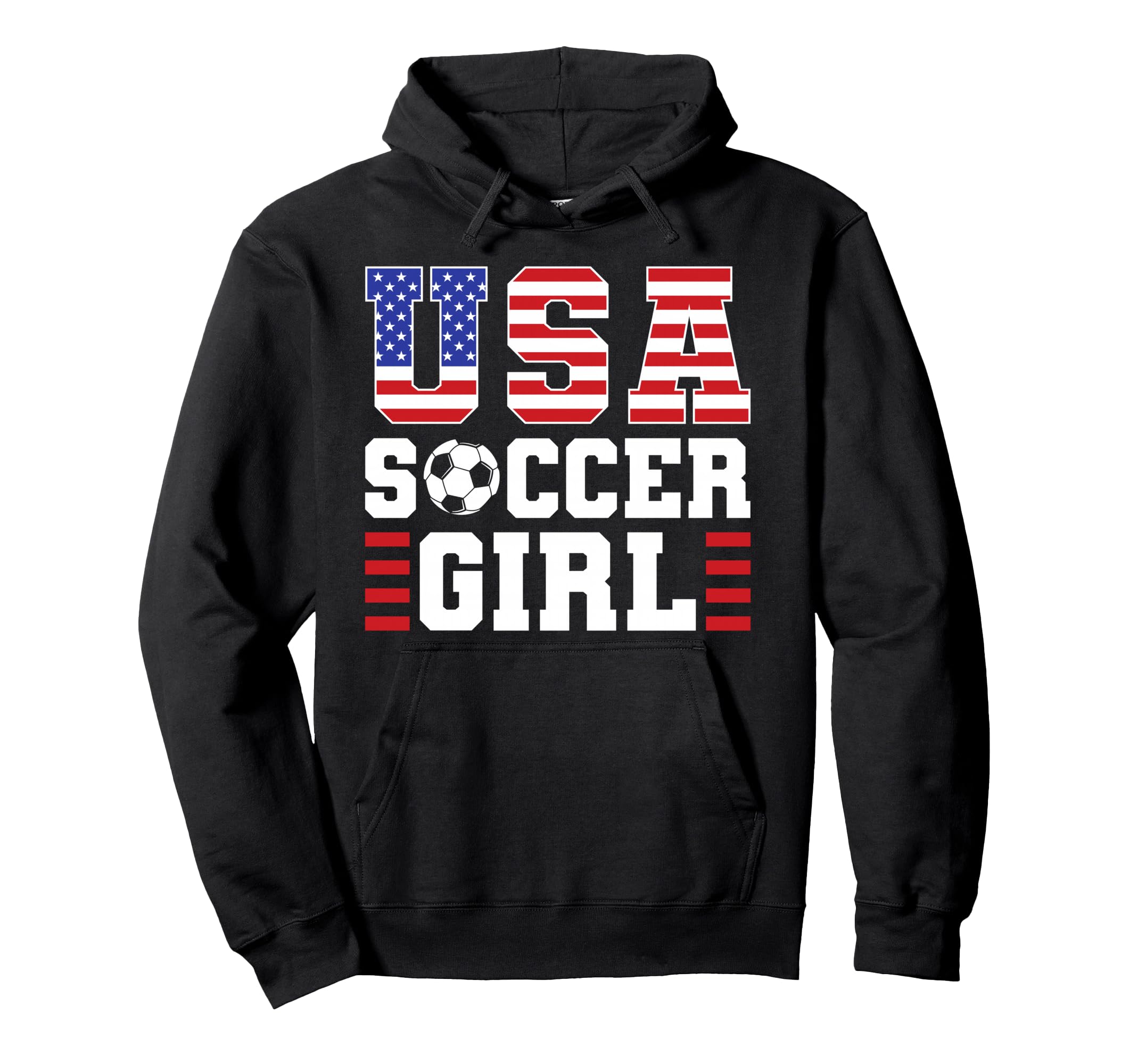 Patriotic Usa Soccer Hoodie - Streetwear Style Men Women