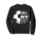 Easily Distracted Soccer Funny Sweatshirt - Custom Art Print for Adults