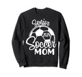 Senior Soccer Mom 2024 Class 2024 Soccer Sweatshirt - Graphic Print Unisex