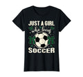 Just Who Loves Soccer Plaid Bows Soccer T-Shirt - Graphic Print for Adults