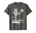 Funny Cat Soccer Skills Loading Kitty T-Shirt - Fun Novelty Design Unisex