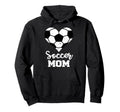 Soccer Mom Heart Funny Soccer Player Mom Hoodie - Unique Graphic Unisex