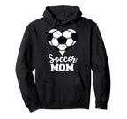 Soccer Mom Heart Funny Soccer Player Mom Hoodie - Unique Graphic Unisex
