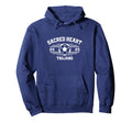 Sacred Heart Trojans Soccer Ball Hoodie - Fun Novelty Design for Adults