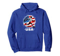 American Flag Soccer Mom Soccer Hoodie - Graphic Print Unisex