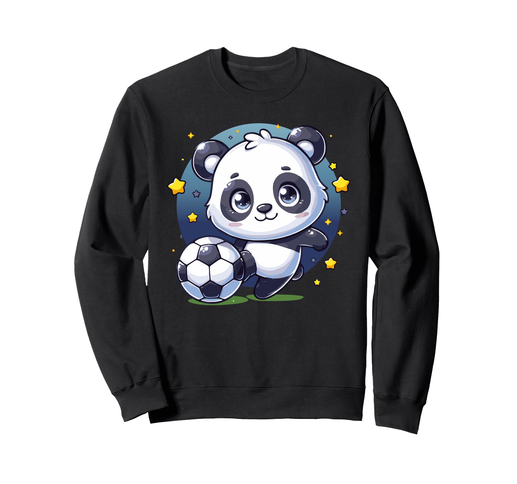 Panda Soccer Player Kicking Sweatshirt - Aesthetic Graphic Men Women