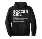 Funny Soccer Definition Womens Soccer Hoodie - Fun Novelty Design Unisex