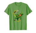 Soccer St Patricks Day Leprechaun T-Shirt - Casual Everyday Wear Unisex