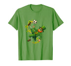 Soccer St Patricks Day Leprechaun T-Shirt - Casual Everyday Wear Unisex