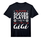 Mens My Favorite Soccer Player Calls T-Shirt - Trendy Graphic for Adults