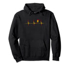 Spain Heartbeat Ekg Pulse Spanish Soccer Hoodie - Graphic Print Men Women