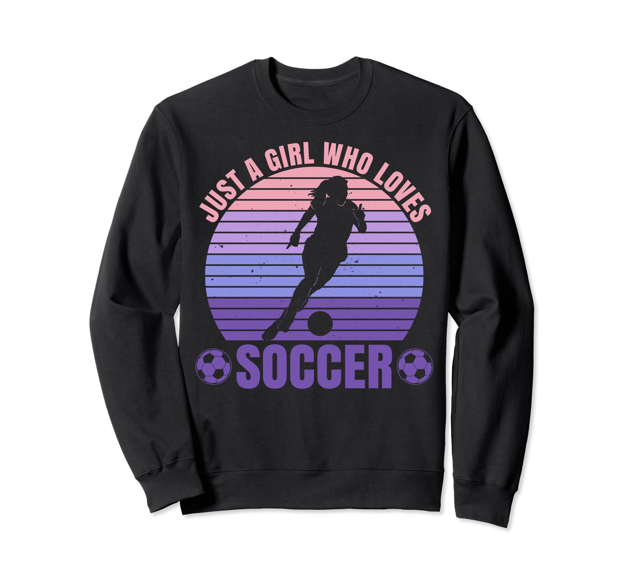 Soccer Lovers Just Who Loves Soccer Sweatshirt - Aesthetic Graphic Unisex