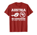 Austria No Kangaroos Just Soccer T-Shirt - Aesthetic Graphic for Adults