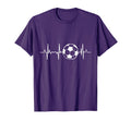 Soccer Heartbeat T-Shirt - Minimalist Print Unisex