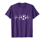 Soccer Heartbeat T-Shirt - Minimalist Print Unisex