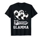 Soccer Heart Glamma Soccer Player T-Shirt - Novelty Apparel for Adults