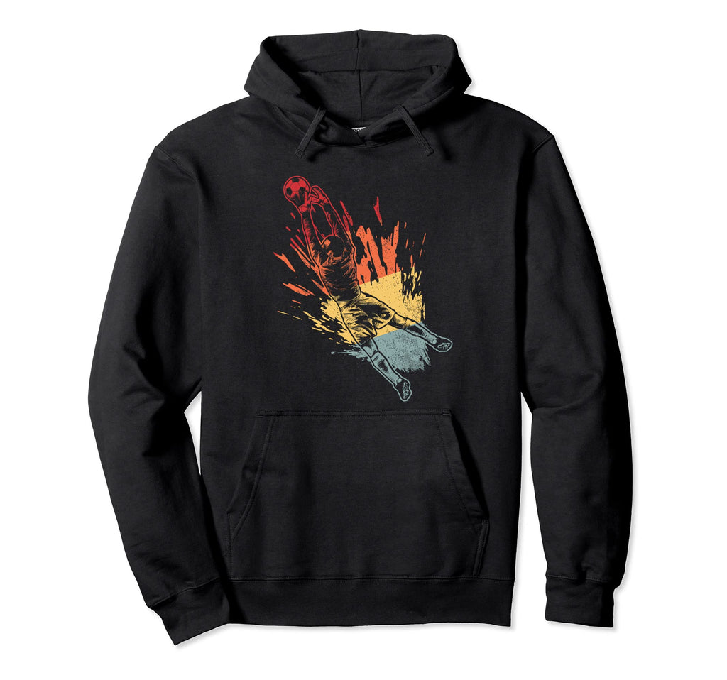 Jumping Soccer Goalie Football Soccer Hoodie - Streetwear Style for Adults