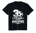 3Rd Birthday Soccer 3 Years Being T-Shirt - Minimalist Print Unisex