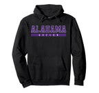 Alabama Soccer Purple Text Hoodie - Trendy Graphic for Adults