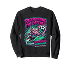 Regenerating Defense Axolotl Goalie Sweatshirt - Aesthetic Graphic Unisex