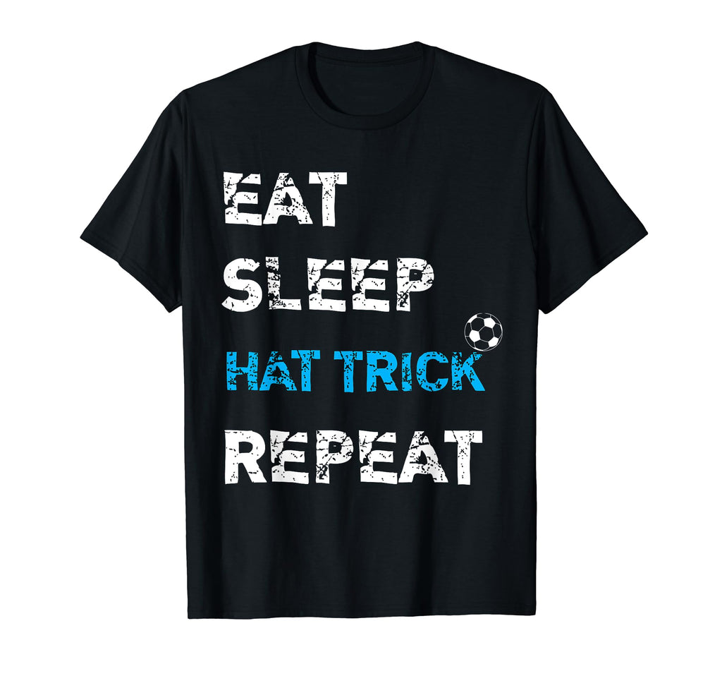 Eat Sleep Hat Trick Repeat Collection T-Shirt - Novelty Apparel Unisex