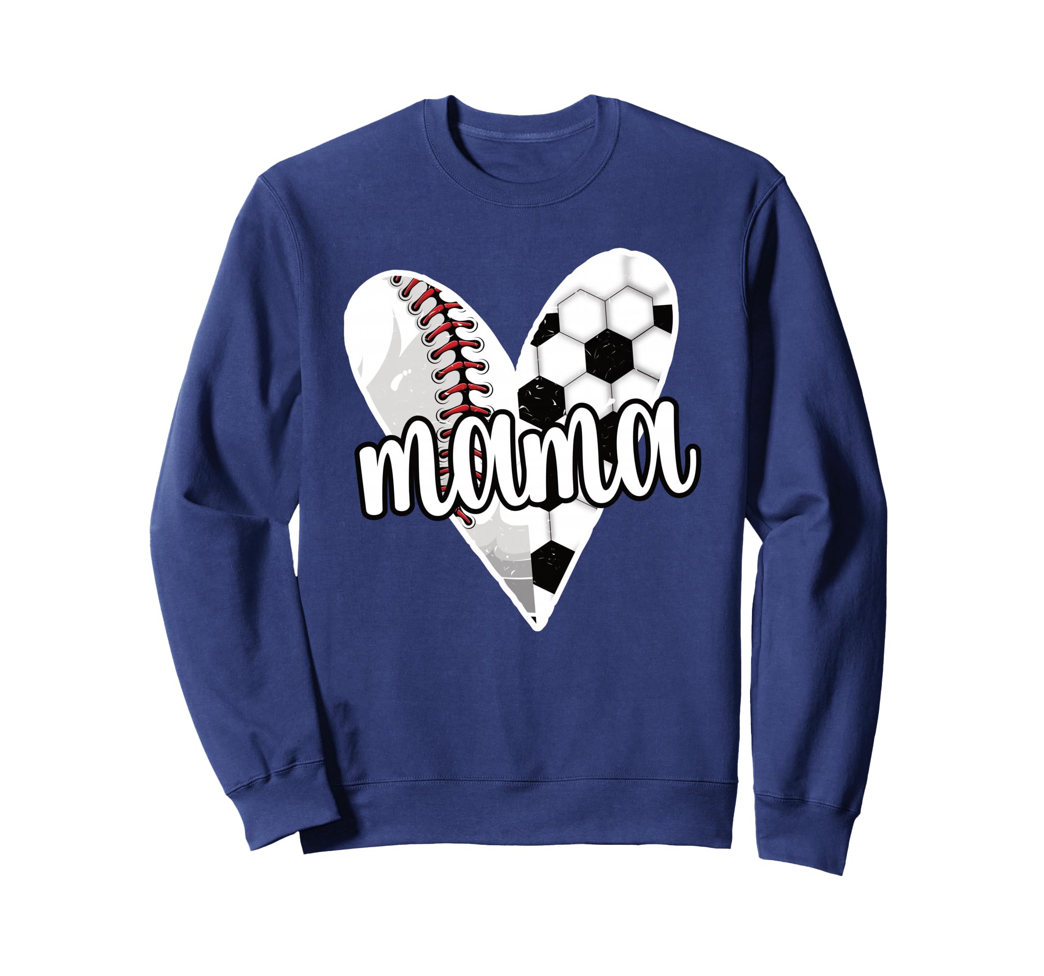 Baller Mama Proud Soccer Baseball Sweatshirt - Unique Graphic Unisex