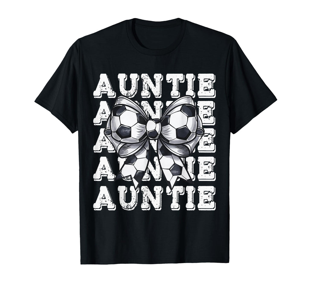 Coquette Soccer Auntie Matching Family T-Shirt - Custom Art Print Unisex