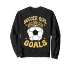 Soccer Goals Soccerball Tiara Crown Sweatshirt - Unique Graphic Men Women