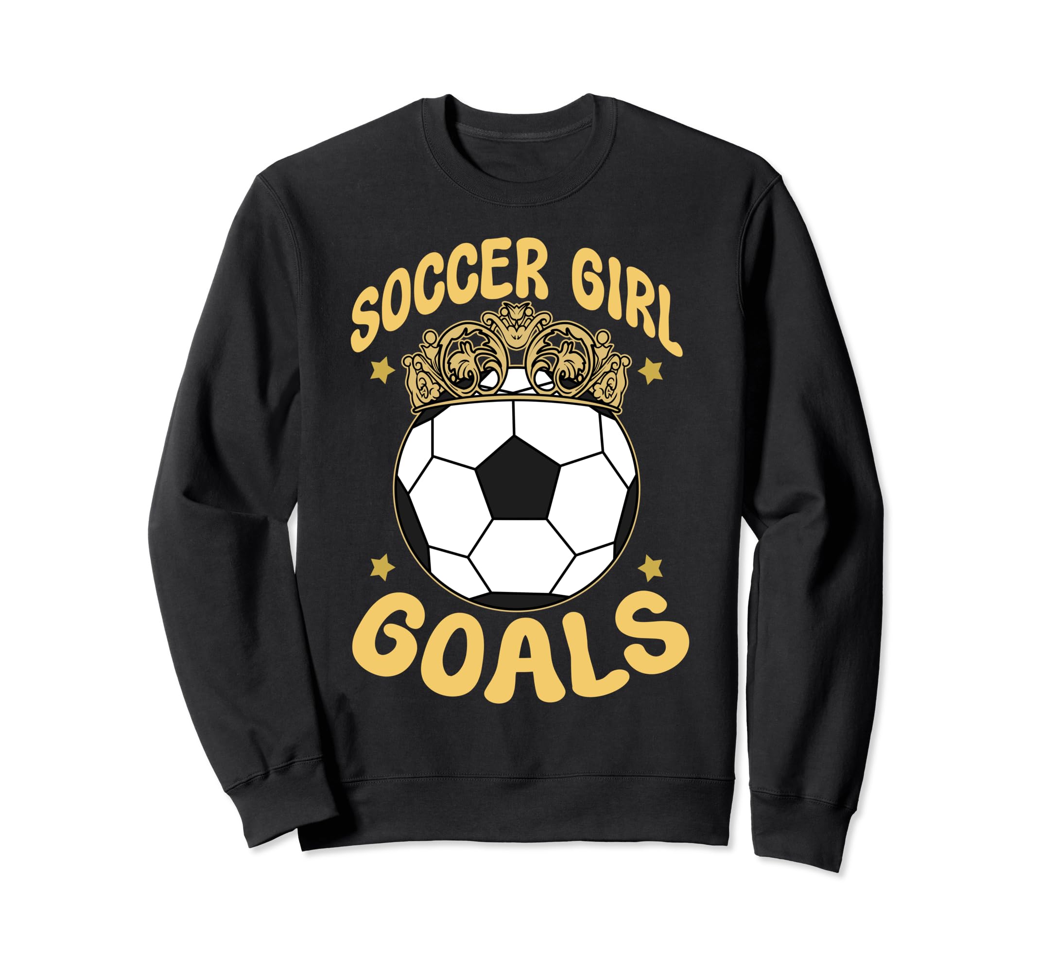 Soccer Goals Soccerball Tiara Crown Sweatshirt - Unique Graphic Men Women