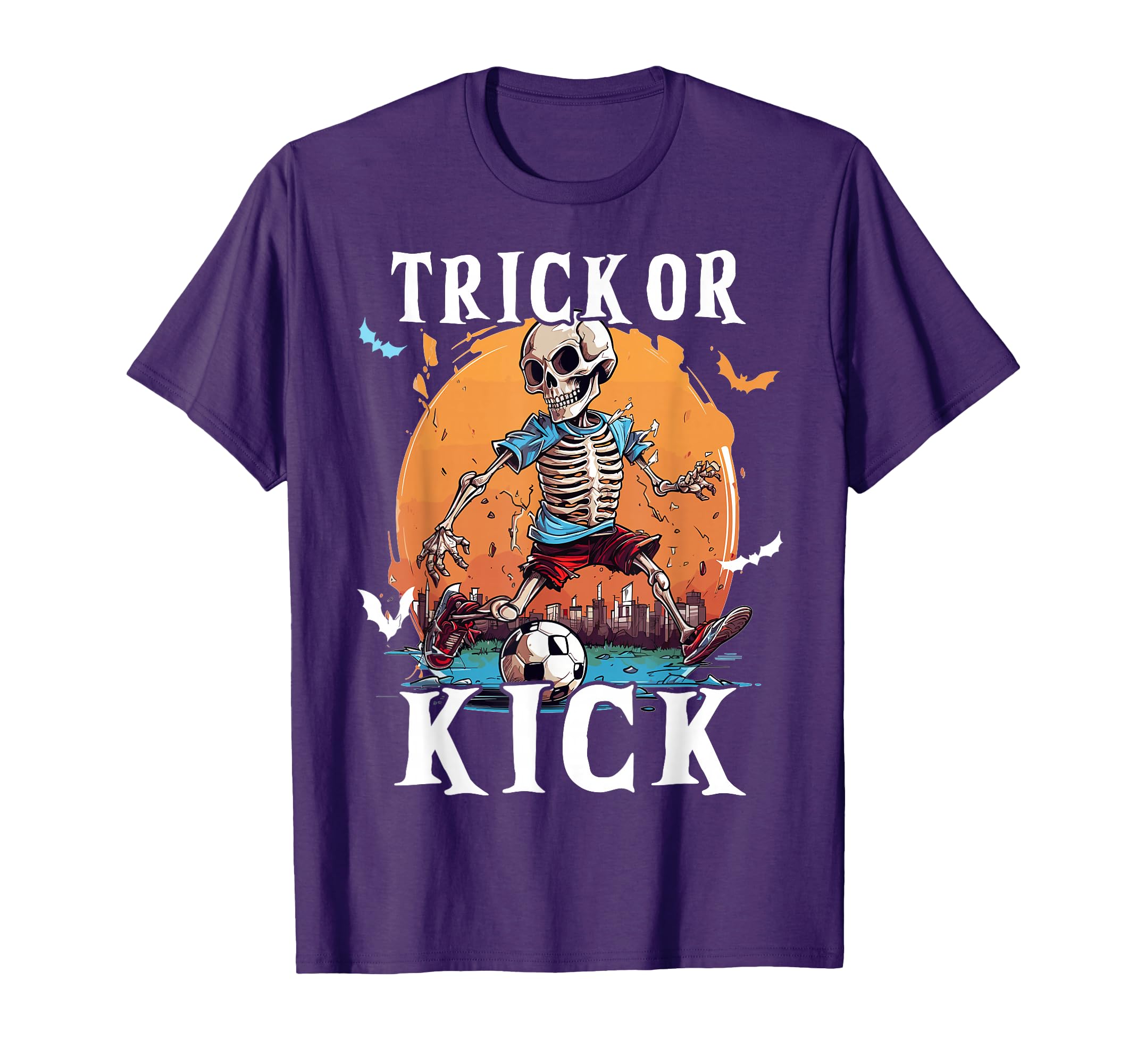 Soccer Skeleton Halloween Soccer Player T-Shirt - Unique Graphic Unisex