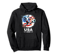 American Flag Soccer Soccer 2025 Hoodie - Casual Everyday Wear Men Women